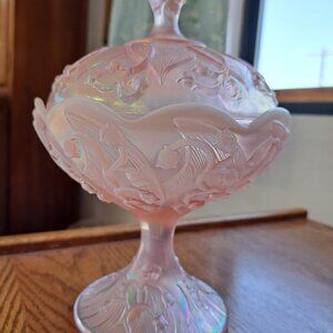 Fenton Opalescent Candy Dish